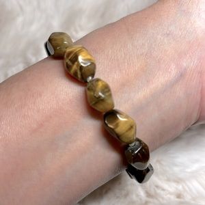 Handmade Genuine Tiger’s Eye Bracelet